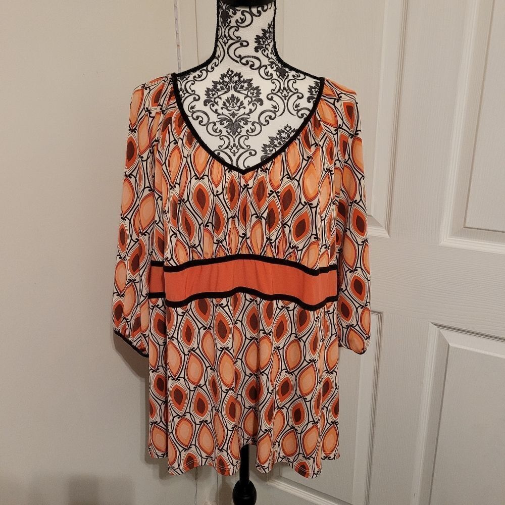 Vintage style Retro boho tunic top‎